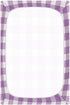 Flradish Cozy 27 39 Purple Gingham Crib Sheets for Boys or Girls,Stretchy Fitted Soft Breathable Crib Sheet