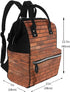 FHEDVBN Backpack Mummy Backpacks Daypack Red Brick Wall Texture Diaper Bag for Women Multifunction Waterproof for Mom