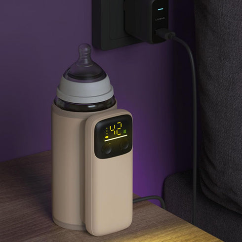 Kikumi Baby Milk Bottle Warmer USB Rechargeable Temperature Control Portable Universal Travel Bottle Warmer