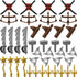 Pack Set Weapon for Minifigures Knight Weapons Accessories Kit Include Armor Helmet Cloaks Shield Barding Horses