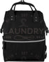Mosytuky Diaper Bag Backpack For Women, Laundry Wash Dry And Fold Sign,Open Daily