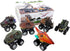 DINOBROS Dinosaur Toy Pull Back Cars 6 Pack for Boys Age 3-7, Dino T-Rex Games