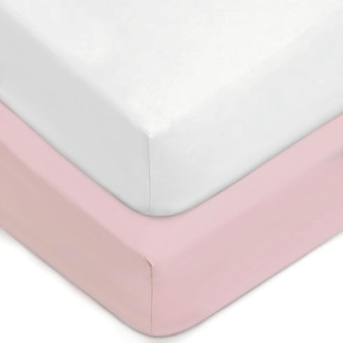 American Baby Company 2 Pack Fitted Crib Sheets 52" x 28" -