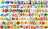 110Pcs Animal Erasers Kids Pencil Erasers Bulk - Mini Animal Food Toys, Classroom Rewards, Game Prizes