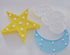 3PCS Decorative LED Crescent Moon Cloud and Star Night Lights Lamps Marquee Signs Letters for Baby Nursery Decorations