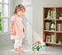 Hape Wooden Walk-A-Long Kitten Pull Toy - Roll & Rattle Push Pull Toy for Toddler, Montessori Toys for Walking
