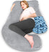 Chilling Home Memory Foam Pregnancy Pillow, J Shape Pregnancy Pillows for Sleeping,