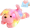 WEWILL 18'' Light up Pink Puppy Dog LED Stuffed Animal with Colorful