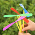 JIEOU 40 Set, 20 20 Pieces of Flying Helicopter Toy Propellers+ Rods, Hand Helicopter, Bamboo Dragonfly Hand Rub