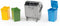 Bruder Accessories Garbage Can Set, 3 Small/1 Large, 02607