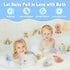 10PCS Bath Toys for Babies 6-12 Months - Silicone Ocean Animals Bathtub Float Toy for Water Play and Learning Skills
