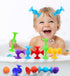 Suction Bath Toys for Baby, 12 Piece Starter Set Suction Cup Toys