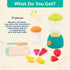 B. toys Mini Chef Fruity Smoothie Playset, Pretend Play Kitchen Accessories, Toy Blender, Role-Play Toys for Kids 3+