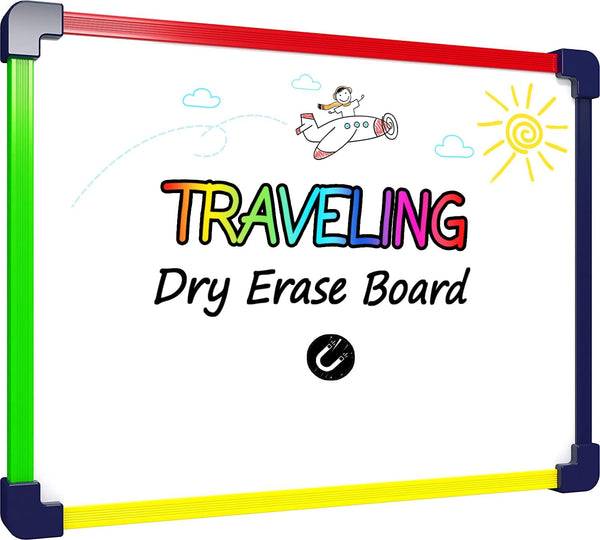 Travel Size Art Coloring White Board for Kids - 9”x12” Car Airplane Travel Essentials for Kids Travel Games