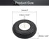 Fielect 3 inch RC Model Airplane Super Light Sponge Tire Tail Wheel Tire and Wheel Sets for RC Car Airplane PU Sponge Tire with Plastic Hub 2 Pcs