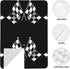 SHANGYINGJI Summer Cool Black and White Checkered Flag Car Seat Cover Baby Carseat Covers Baby for Girl Boy Muslin
