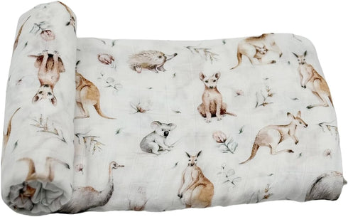 Hollyoo Muslin Swaddle Blanket, Muslin Swaddle Blankets for Boys and Girls, Baby Receiving Swaddles, Unisex Receiving