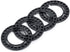 RCLIONS 4pcs Aluminum 1.9inch RC Beadlock Wheel Rim Replacement Ring for 1/10 RC Crawler Car Wheels/Rims, Black