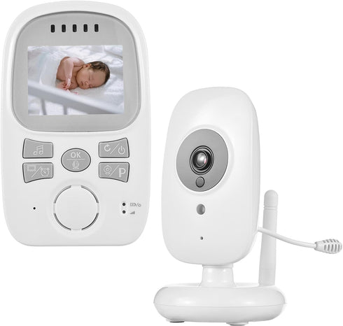 Matybobe Wireless Baby Monitor with Camera, 2.4in LCD Display, 2-Way Communication, Temperature Display, Night Vision,