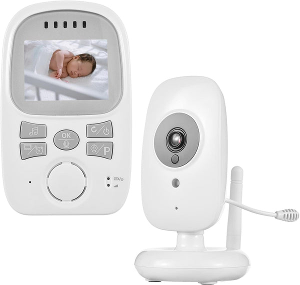 Matybobe Wireless Baby Monitor with Camera, 2.4in LCD Display, 2-Way Communication, Temperature Display, Night Vision,