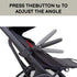 Upgraded Adjustable Angle Baby Stroller Bumper Bar Accessories for BBZ Yoyo/Yoya/Yoyo+ - Black