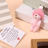 TOYMIS Worry Bear in Box with a Hat, Handmade Positive Mini Plush Bear with Encouragement Card Inspirational Support