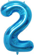 2 Number Balloon Blue Big Number Balloons 40 Inch Kit for Happy Birthday Party Decorations