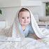 Hahafelt 30''x40'', Cozy Polka Dot Stripes Baby Blanket Fleece Baby Blankets for Boys, Blue Ultra Soft Fluffy Infant