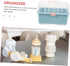 Large Capacity Bottle Drying Box with Pacifier Storage Rack Portable Breastfeeding Supplies Organizer for Cups
