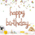 Happy Birthday Balloons Banner - 16 Inch Mylar Foil Letters for Kids and Adults, Reusable Ecofriendly Material