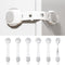 Child Proof Refrigerator Lock Pack, 6 Cabinet Locks Baby Proofing Straps for Kids Safety with 3M Adhesive