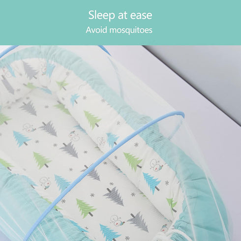 Psdndeww Baby Crib Mosquitoe Net Portable Foldable Infant Bed Canopy Netting Folding Net Tent