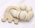 Baby Teething Toys - Penta Angel 10Pcs Natural Wooden Teething Animal Rings for Newborns