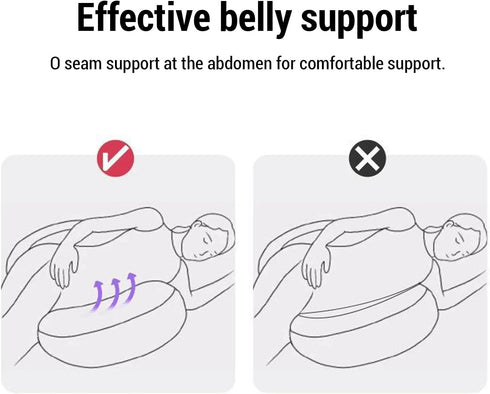 Marhynchus Pregnancy Pillow, U Shaped Maternity Pillow for Side Sleeping with Removable Cover, Belly Support and Back