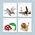 Vilbocr Set Sets 6+ Mini Insect Building Blocks Toy Insect Collection Building Block Insects Collection Building Blocks