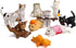 10 Pcs Kawaii Miniature Cat Figurines, Character Toy Cake Toppers, Mini Cat Animal Figures Collection