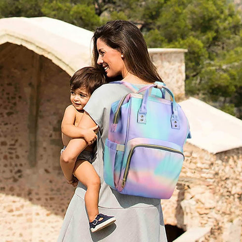 Backpack Backpack Diaper Bag for Mom & Dad, Multifunction Waterproof Baby Changing Bags, Large Nappy Bag