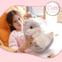 Hamster Plush Toy, Gray Hamster Stuffed Animal Pillow, Birthday Xmas Gift for Kids (15.7''x11.8'')