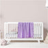 Heavens Cuddles 48"x36" Double Sided Pure Satin Baby Blanket (Lavender)