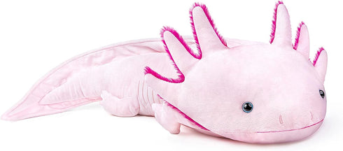ZHONGXIN MADE Simulation Axolotl Plush - Super Large 30 Inch Pink Stuffed Animal, Realistic Cute Weighted Plushie Gift