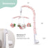12 The Peanutshell Crib Mobile for Girls - Pink Musical Baby Crib Mobile with Lullabies, Flower Baby Mobile Crib Pink
