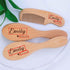 Hainadian Set Set Set (1pcs) Personalized Baby Brush and Comb for Newborn Wooden Baby Brush Personalized Baby Gifts