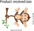 ROFARSO Colorful Cute Cartoon Wall Sticker, Removable Peel and Stick Wall Decal for Nursery Baby Girls Bedroom