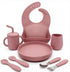 Silicone Baby Feeding Set BPA-Free Food Grade Silicone, Suction Plate, Bib, Training