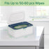 Baby Wipes Dispenser, Wipes Case Holder Keeps Wipes Fresh, Non-Slip Easy Open & Close (Blue)