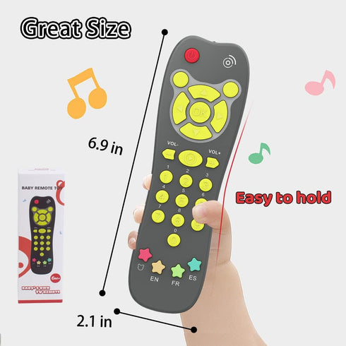 KALUYA 6 Baby Remote Toy, Toddlers TV Remote Control Toy Kids Realistic Play Remote Early Educational Baby Musical Toys