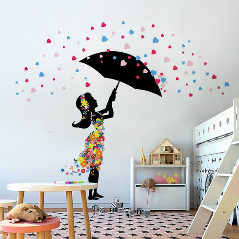 DEKOSH Baby Girl Nursery Decor - Peel & Stick Decorative Wall Decals for Teen Girl Bedroom
