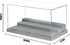 Minifigure Display Case for Action Figures Blocks, Dustproof Acrylic Display Box Storage with 3 Movable Steps for Collection Models Minifigures, Bricks Blocks Toys