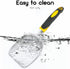 Sand,Summer Beach Shovel,Sand Toy, Metal Sand Shovels for Shell Collecting, Shark Tooth Sifter Toys for Beach (yellow)
