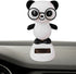 Black and White Solar Dancing Panda Bear - Shaking Doll for Car Dashboard and Home Decor